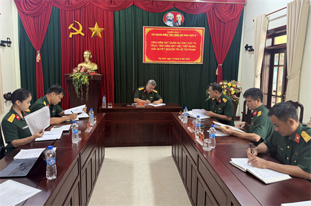 Viện KSQS Khu vực 73 kiểm sát việc tiếp nhận, giải quyết nguồn tin về tội phạm