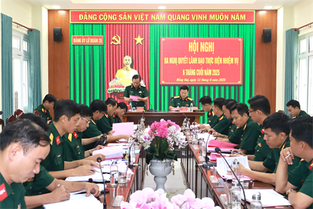 Đảng ủy Lữ đoàn 26 ra nghị quyết lãnh đạo thực hiện nhiệm vụ 6 tháng cuối năm 2025