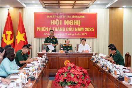 Đảng ủy Quân sự tỉnh Bình Dương ra Nghị quyết lãnh đạo thực hiện nhiệm vụ 6 tháng cuối năm 2025