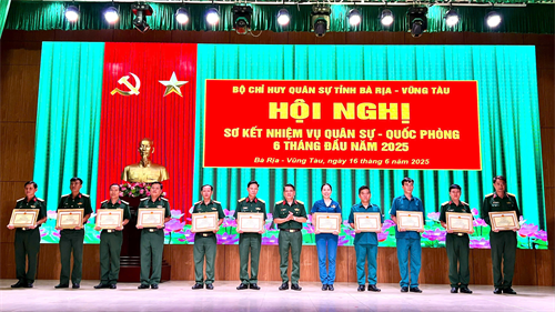 Bộ CHQS tỉnh Bà Rịa - Vũng Tàu sơ kết nhiệm vụ quân sự, quốc phòng 6 tháng đầu năm 2025