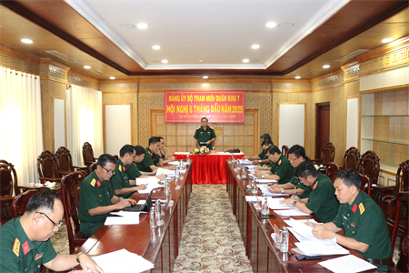Đảng ủy Bộ Tham mưu Quân khu lãnh đạo thực hiện tốt nhiệm vụ 6 tháng đầu năm 2025