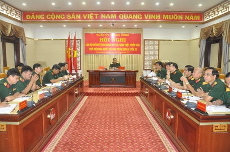 Quân ủy Trung ương Học tập, quán triệt và triển khai thực hiện Nghị quyết Hội nghị Trung ương 5 khóa XII