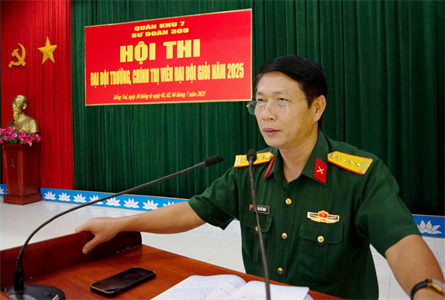 Sư đoàn 309 tổ chức Hội thi Đại đội trưởng, Chính trị viên đại hội giỏi năm 2025