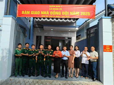 Lữ đoàn 25 bàn giao nhà đồng đội năm 2025