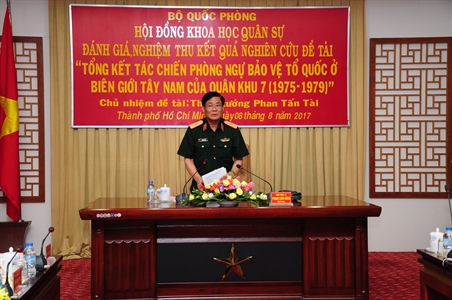 Hội đồng Khoa học quân sự Bộ Quốc phòng đánh giá, nghiệm thu đề tài