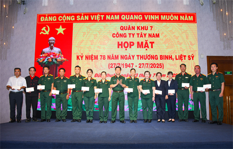 Công ty Tây Nam Họp mặt kỷ niệm 78 năm Ngày Thương binh - Liệt sĩ (27/7/1947-27/7/2025)