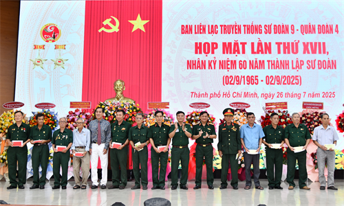 Ban Liên lạc truyền thống Sư đoàn 9 họp mặt truyền thống lần thứ XVII