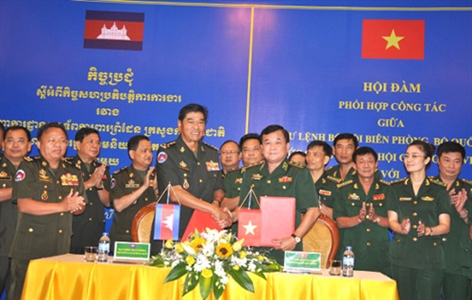 Bộ Tư lệnh BĐBP Việt Nam và Bộ Tư lệnh Lục quân Campuchia: Phối hợp giữ vững an ninh, an toàn trên tuyến biên giới hai nước
