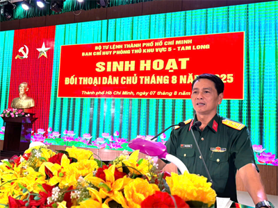 Ban Chỉ huy Phòng thủ khu vực 5 - Tam Long đối thoại dân chủ tháng 8 năm 2025
