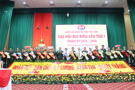 Đại hội đại biểu Đảng bộ Quân sự tỉnh Tây Ninh thành công tốt đẹp