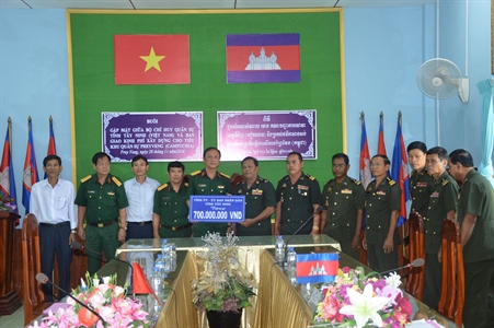 Bộ CHQS tỉnh Tây Ninh tổng kết 3 năm thực hiện đề án đối ngoại quốc phòng của Quân khu 7