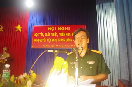 Sư đoàn 5: Học tập, quán triệt Nghị quyết Hội nghị Trung ương 5, Khóa XII