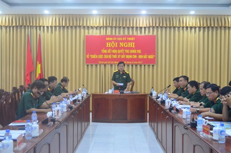 Đảng ủy Cục Kỹ thuật tổng kết thực hiện Nghị quyết Trung ương 3 (Khóa VIII)