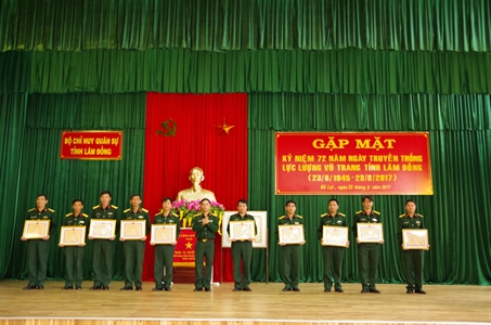 Lâm Đồng tổ chức kỷ niệm 72 năm Ngày truyền thống LLVT tỉnh