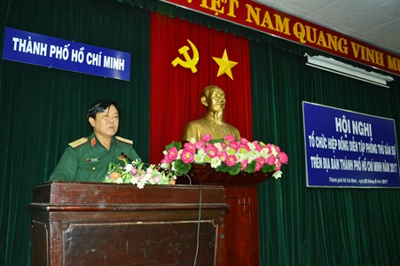 Thành phố Hồ Chí Minh: Tổ chức hiệp đồng diễn tập phòng thủ dân sự năm 2017