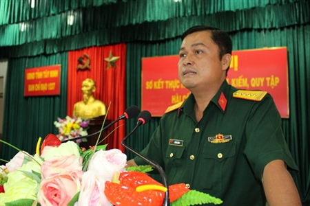 Tây Ninh Sơ kết thực hiện đề án tìm kiếm, quy tập hài cốt liệt sỹ năm 2017