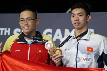 Huy Hoàng và Ánh Viên giành HCV, phá kỷ lục SEA Games