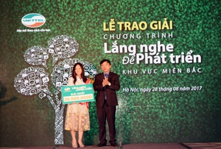 Viettel trao thưởng cho các khách hàng có góp ý xuất sắc nhất