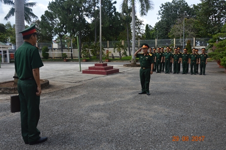 Kiểm tra công tác chấp hành điều lệnh tại Bộ Chỉ huy quân sự tỉnh Bà Rịa-Vũng Tàu