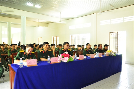 ​Lực lượng DBĐV Huyện Hóc Môn phấn đấu huấn luyện trên 80% đạt khá, giỏi.