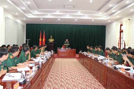 Sư đoàn 317 bảo đảm cho Trung tâm gìn giữ hòa bình Viêt Nam huấn luyện, diễn tập.