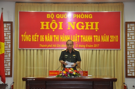 ​Bộ Quốc phòng tổng kết 6 năm thi hành Luật Thanh tra