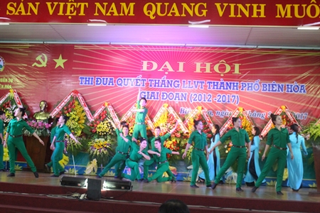Ban CHQS thành phố Biên Hòa tổ chức Đại hội thi đua quyết thắng.