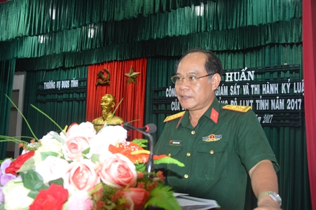 Thường vụ Đảng ủy quân sự tỉnh Tây Ninh tập huấn công tác kiểm, tra giám sát và thi hành kỷ luật Đảng