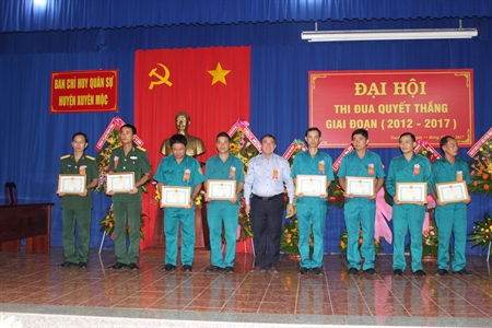 Ban Chỉ huy quân sự huyện Xuyên Mộc tổ chức Đại hội thi đua quyết thắng