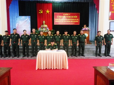 Lữ đoàn 77 phát động thi đua cao điểm “Viết tiếp chiến công, hiệp đồng quyết thắng” và phong trào “Chung tay vì người nghèo”