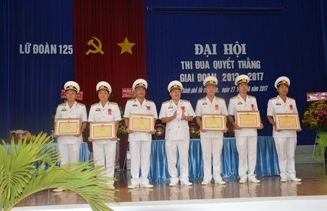 Lữ đoàn 125, Vùng 2 Hải quân Đại hội Thi đua Quyết thắng giai đoạn 2012-2017