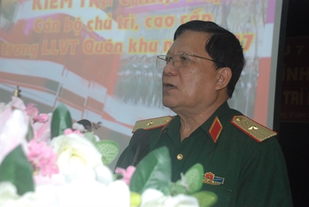 Quân khu 7: Kiểm tra Chính trị cho cán bộ cao cấp chủ trì năm 2017