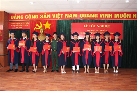 Trường Đại học văn hóa nghệ thuật – cơ sở 2 tổ chức lễ tốt nghiệp khóa 2013 - 2017