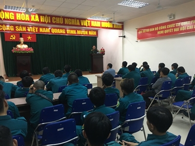 Ban CHQS phường 19, Quận Bình Thạnh tích cực học tập làm theo tấm gương đạo đức Hồ Chí Minh