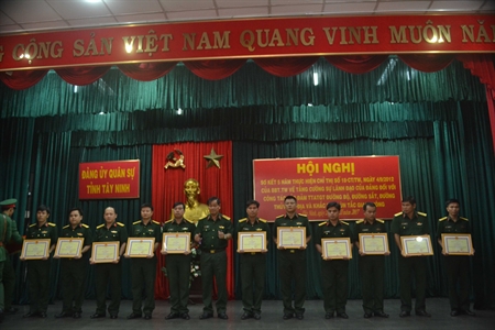 Đảng ủy quân sự tỉnh Tây Ninh: Sơ kết 5 năm thực hiện Chỉ thị 18 của Ban Bí thư Trung ương