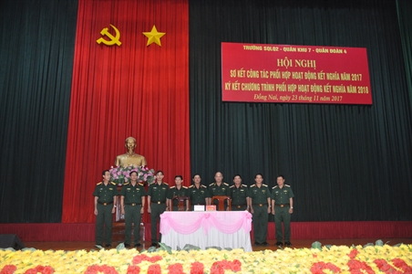 Sơ kết phối hợp hoạt động kết nghĩa.