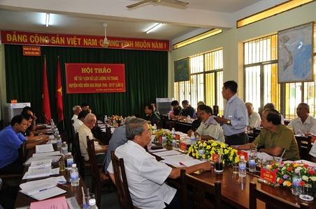 Hội thảo đề tài "Lịch sử LLVT huyện Hóc Môn"