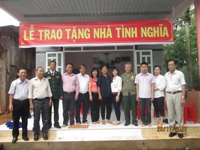 Hội Hỗ trợ gia đình liệt sĩ tỉnh Đồng Nai: Bàn giao 2 nhà tình nghĩa cho đối tượng