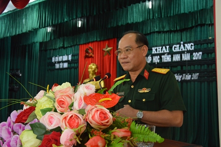 Bộ CHQS tỉnh Tây Ninh khai giảng lớp học ngoại ngữ