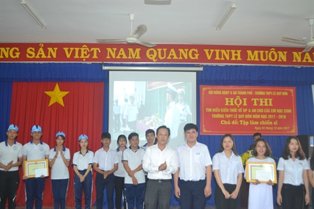 Trường PTTH Lê Quý Đôn, Thành phố Tây Ninh: Hơn 1.200 học sinh thi tìm hiểu kiến thức quốc phòng an ninh