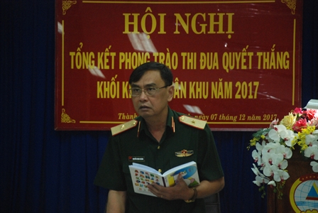 Khối thi đua các đơn vị kinh tế Quân khu 7 tổng kết Phong trào TĐQT năm 2017