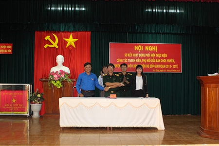 Huyện Bù Đốp – tỉnh Bình Phước sơ kết hoạt động phối hợp thực hiện công tác thanh niên - phụ nữ giai đoạn 2013 – 2017