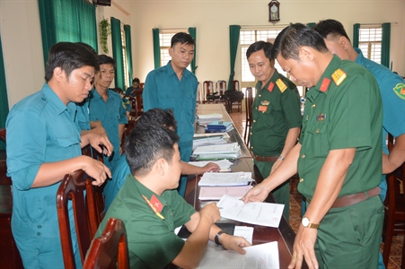 Bộ CHQS tỉnh Tây Ninh: kiểm tra công tác tuyển quân năm 2018