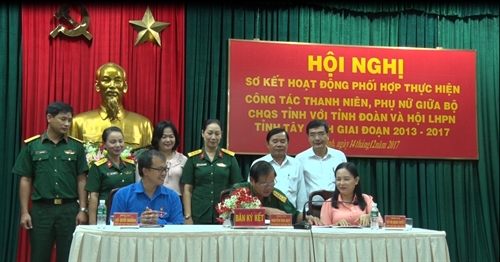 Bộ CHQS tỉnh Tây Ninh sơ kết 5 năm phối hợp hoạt động công tác thanh niên, phụ nữ