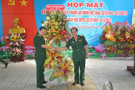 Bộ chỉ huy quân sự tỉnh Tây Ninh: Họp mặt kỷ niệm 73 năm ngày thành lập QĐND Việt Nam 22/12