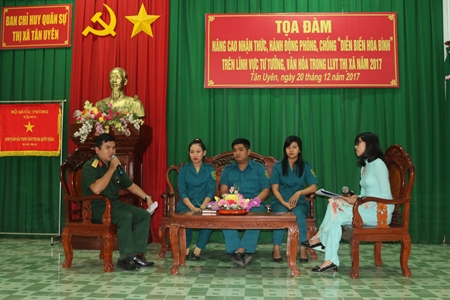 TX.Tân Uyên, tỉnh Bình Dương: Tọa đàm phòng chống “Diễn biến hòa bình” trên lĩnh vực tư tưởng, văn hóa