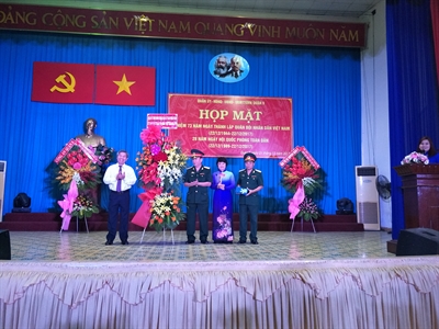 Quận 9, TPHCM:  Họp mặt kỷ niệm 73 năm Ngày thành lập Quân đội nhân dân Việt Nam