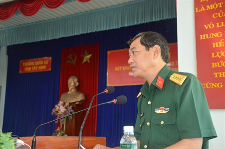 Tỉnh Tây Ninh: Rút kinh nghiệm đào tạo Trung cấp chuyên nghiệp quân sự