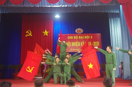 Đại hội chi bộ Đại đội 2 nhiệm kỳ 2018 – 2020 làm điểm cho Đảng bộ Sư đoàn 5