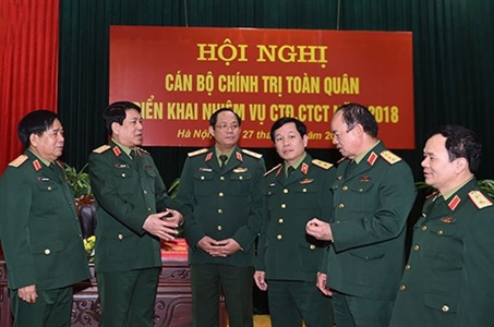 Hội nghị cán bộ chính trị toàn quân triển khai nhiệm vụ CTĐ, CTCT năm 2018